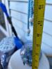 Floral Ceramic Hanging Planter with Blue Macram&eacute; Hanger - 8