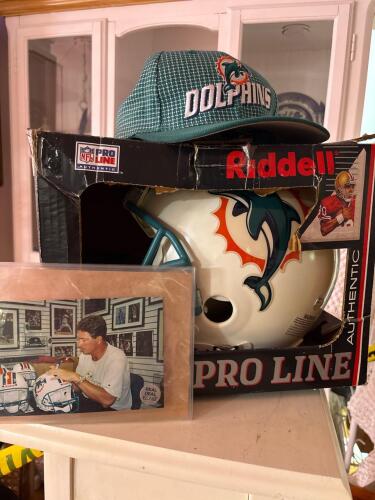 Miami Dolphins Signed Authentic Pro Line Helmet with COA