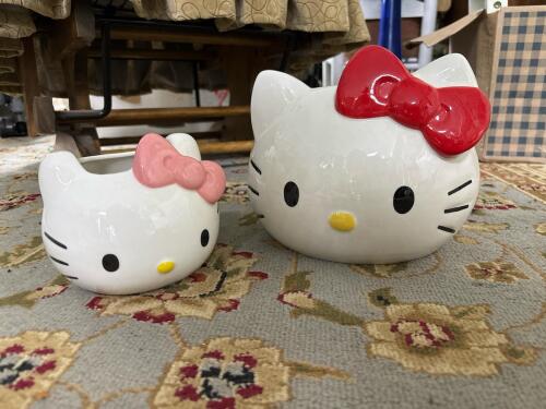 Hello Kitty Ceramic Planters by Blue Sky and Zrike Brands