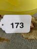 Yellow Satin Glass Bunny Covered Dish - 6