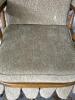 Upholstered Glider Rocking Chair With Skirted Base - 2