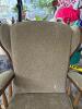 Upholstered Glider Rocking Chair With Skirted Base - 3