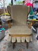 Upholstered Glider Rocking Chair With Skirted Base - 4