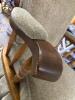 Upholstered Glider Rocking Chair With Skirted Base - 7