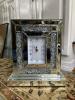 Mirror-Accented Battery Operated Table Clock