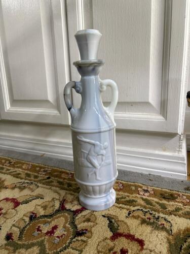 White Art Deco-Style Porcelain Decanter