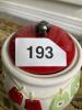 Hallmark Christmas Glove Motif Ceramic Cookie Jar - 7