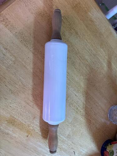 Glass Rolling Pin with Wooden Handles