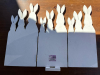 Hand-Painted Wooden Easter Bunny Folding Screen - 3