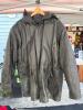 Hind Leather Hooded Jacket With Faux Fur Lining