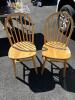 Pair of Windsor-Style Wooden Dining Chairs