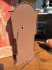 Miniature Grandfather Clock and Black Metal Mantel Clock - 2