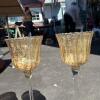 Two Pairs of Decorative Glass Candleholders - 7