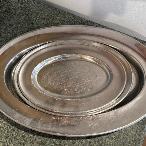 Stainless Steel Oval Serving Platters