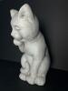 Tall 15" Cat Figurine in a Licking Pose - 2