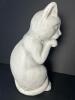 Tall 15" Cat Figurine in a Licking Pose - 4