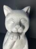 Tall 15" Cat Figurine in a Licking Pose - 5