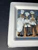 Square Italian Ceramic Plate With Chef Illustration - 3