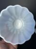 White Milk Glass Vase, Small Planter & Compote - 5