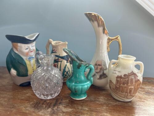 Miniature Pitchers and Vases, Assorted Styles and Materials