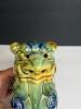 Glazed Ceramic Foo Dog Shi Lion Figurine in Chinese Style - 3
