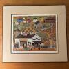 Folk Art-Style Framed Print by Sandi Wickersham Resnick 9" x 11"