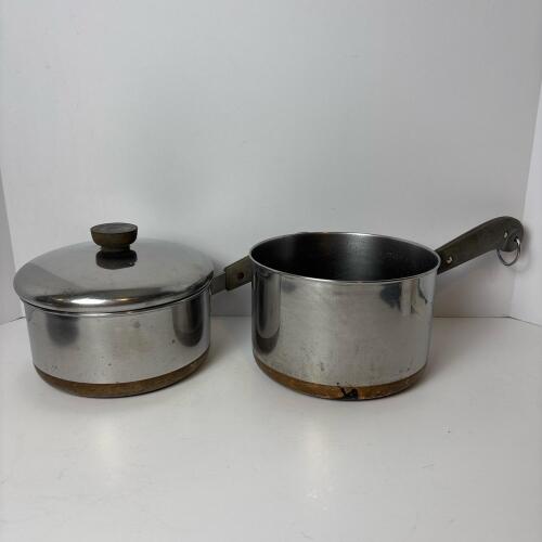 Revere Ware Copper-Clad Saucepan and Pot
