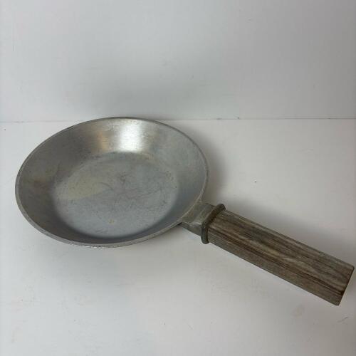 Vintage GHC Aluminum Skillet with Wooden Handle
