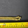 Carved Wood Trinket Box with Faux Pearl Necklace - 6