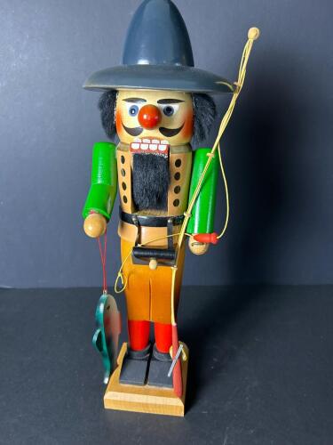 Wooden Fisherman Nutcracker Figurine
