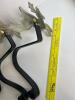 Three Reindeer Christmas Stocking Holders With Brushed Metal Finish - 6