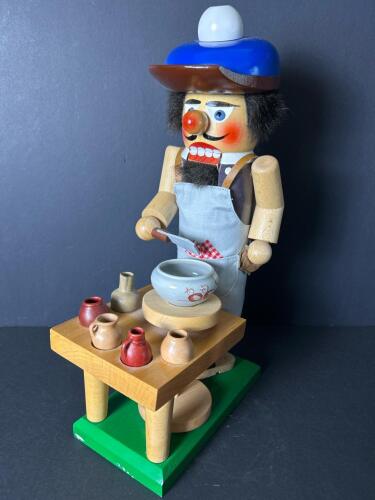 Steinbach German Wooden Nutcracker Pottery Maker Figurine