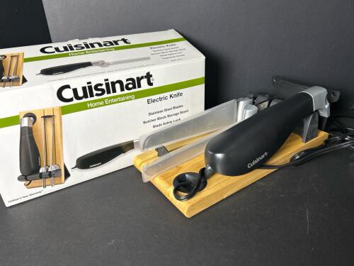 Cuisinart CEK-40 Electric Knife with Butcher Block Stand