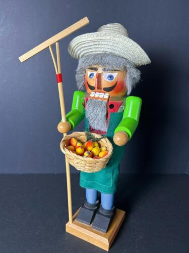 Steinbach Farmer Nutcracker with Basket and Rake