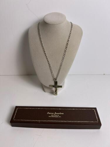 Sterling Silver Crucifix Pendant Necklace
