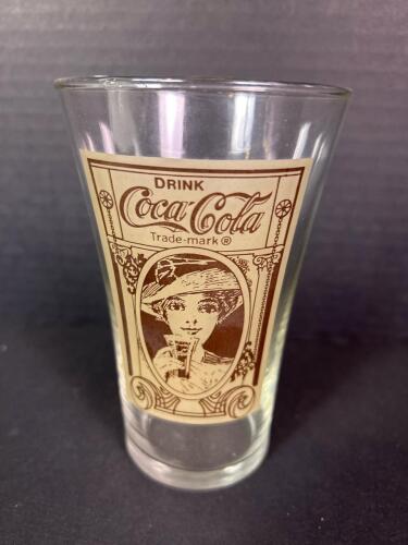 Coca-Cola Re-creation Flair Glass Turn of the Century Design