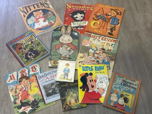 Vintage Children's Books: ABCs, Animal Stories, Picture Rhymes