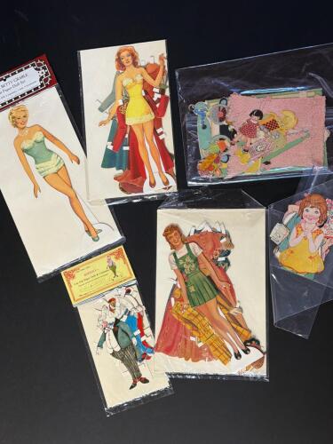 Vintage Paper Dolls and Costumes Assortment