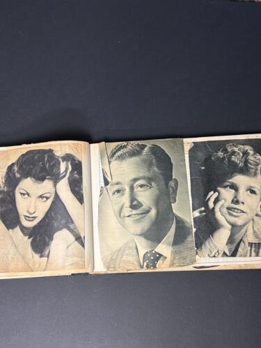 Vintage Movie Star Scrapbook, 1940s Hollywood Actors and Actresses