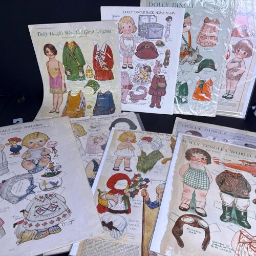 Dolly Dingle Paper Dolls by Grace G. Drayton, Assorted Sheets