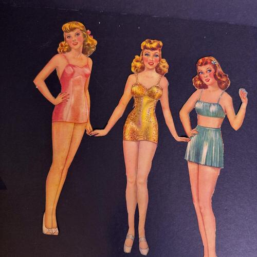 Vintage Miss America Paper Dolls with Assorted Costumes