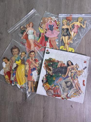 Vintage Paper Dolls with Outfits feat. Marilyn Monroe
