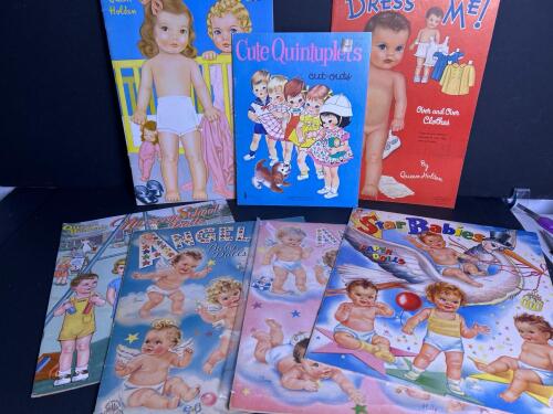 Vintage Paper Doll Books Featuring Babies and Children