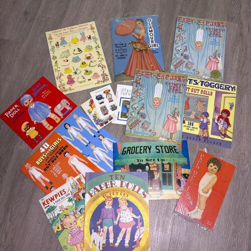 Vintage Paper Doll Book Lot &ndash; Babies and Children