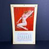 1955 Golden Dreams Marilyn Monroe Nude Pin-Up Calendar Page