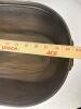 Oval Embossed Bee Copper-Finish Metal Planter - 2