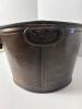 Oval Embossed Bee Copper-Finish Metal Planter - 5