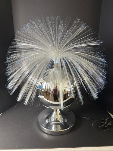 Mid-Century Modern-Style Fiber Optic Table Lamp
