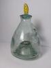 Blown Glass Bug Catcher Jar With Leaf Finial Lid, Pontil Mark