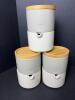 Nespresso Glass Canisters, Bowls, and Cups with Bamboo Lids - 13